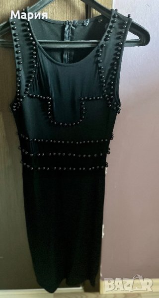 Черна рокля по тялото, снимка 1