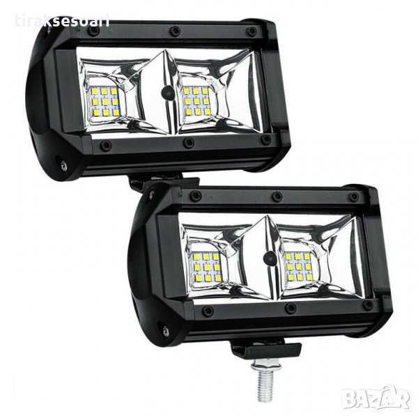 2 БРОЯ! 54W, 12-24V LED Халогени, LED фарове, диодни фарове, халогени, снимка 1