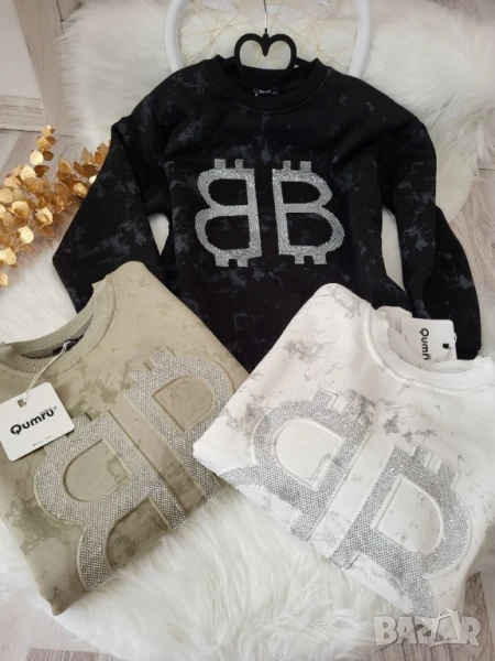 ватирана блуза с камъчета , снимка 1