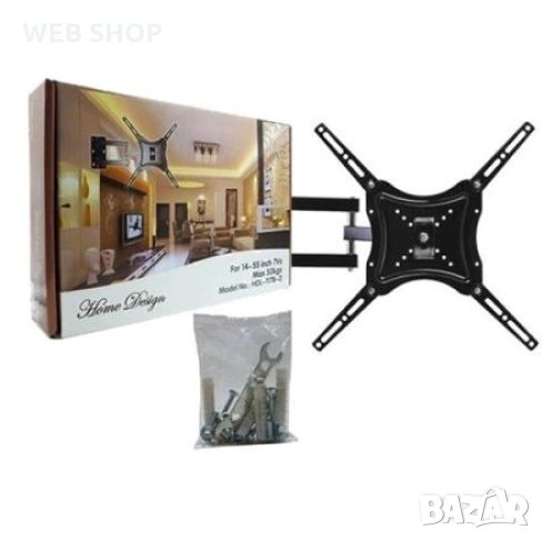 Универсална стойка за телевизор за стена Home Design HDL-117B-2 14-55 инча, снимка 1