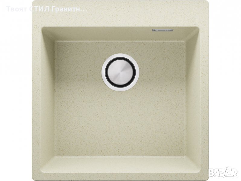 Кухненска Мивка от гранит модел Осло 50 XXL 490 x 500 mm - бежава, снимка 1