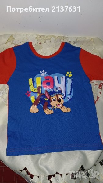 НОВА  ! ДЕТСКА ТЕНИСКА  PAW PATROL - Размер 98 /104, снимка 1