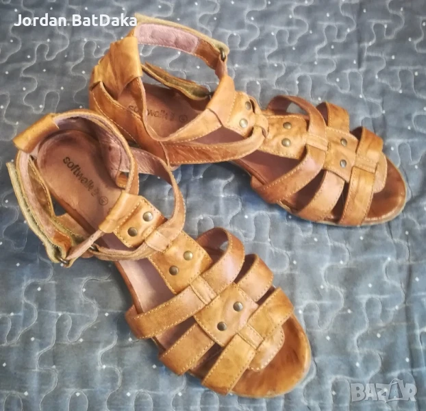 Сандали естествена кожа 41#, снимка 1