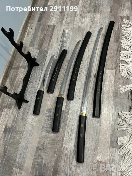 Японски меч, комплект от три броя, снимка 1