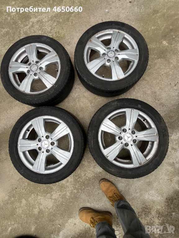 16 цолови алуминиеви джанти за Мерцедес В класа, снимка 1