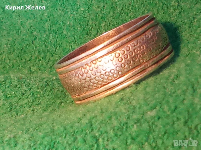 Стар ОРНАМЕНТИРАН СРЕБЪРЕН РЕТРО ПРЪСТЕН ОКСИДИРАНО СРЕБРО 925 МАЙСТОРСКА ИЗРАБОТКА Тип ХАЛКА 40622, снимка 1