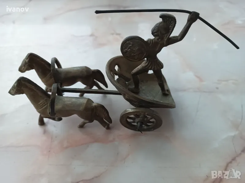 Бронзова колесница, снимка 1