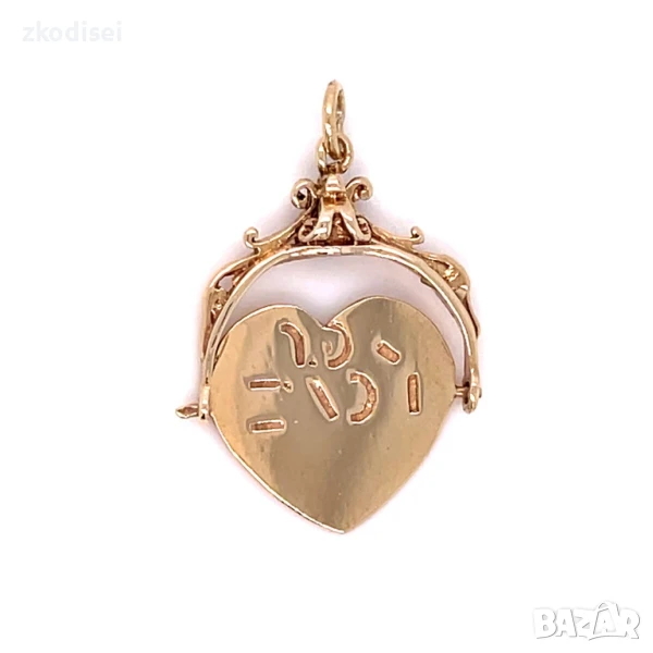 Златен медальон 2,80гр. 9кр. проба:375 модел:32399-2, снимка 1