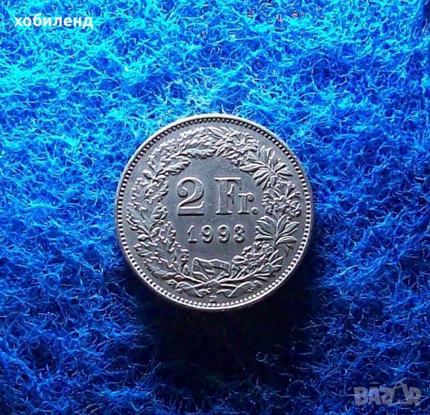 2 франка Швейцария 1993, снимка 1