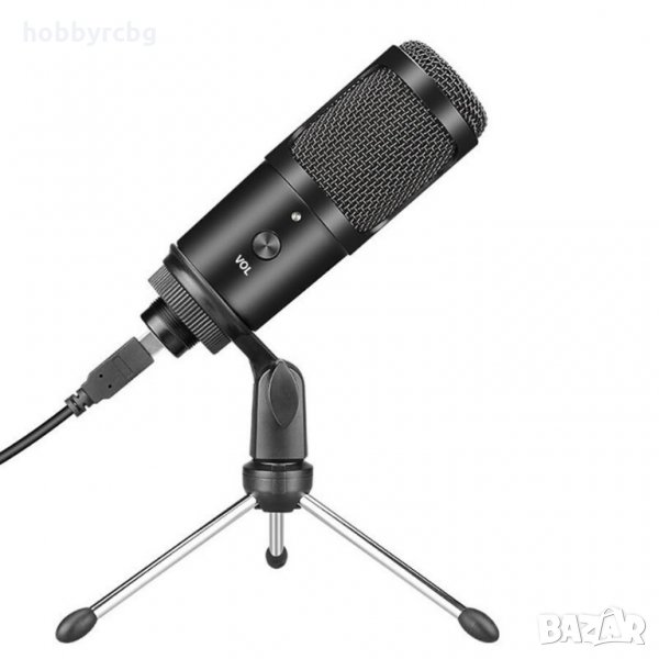 USB микрофон за TikTok, Youtube, караоке и записи в студио, снимка 1