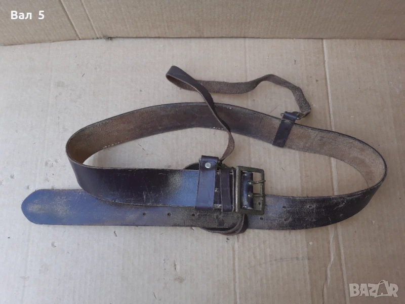 Стар военен строеви офицерски колан с портупей , униформа, снимка 1