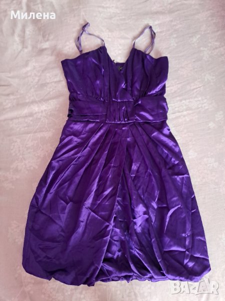 Къса лилава рокля Xs размер, снимка 1