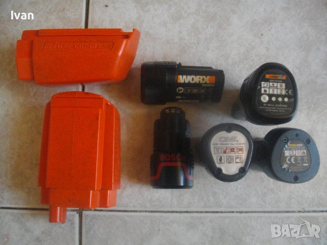10,8V-12V-Li-ion-Батерия-WORKZONE-BOSCH-CMI-WORX-Black Decker-Meister, снимка 3 - Други инструменти - 36811697