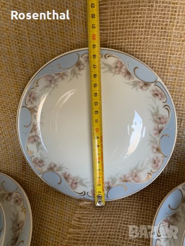 4 бр. Тройни сета -Винтидж сервиз на EPIAG за кафе с десертни чинии, снимка 6 - Сервизи - 32653028