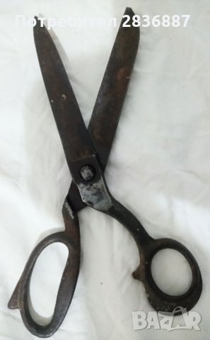 Антични големи шевни ножици GERLACH Полша 1930-те, снимка 3 - Антикварни и старинни предмети - 35511376