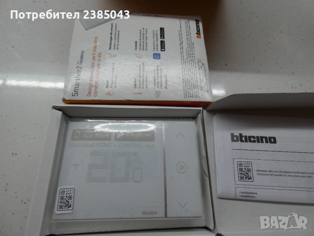 BTICINO - Netatmo Термостат Smarther 2 с вградено Wi-FI, снимка 3 - Радиатори - 53219069