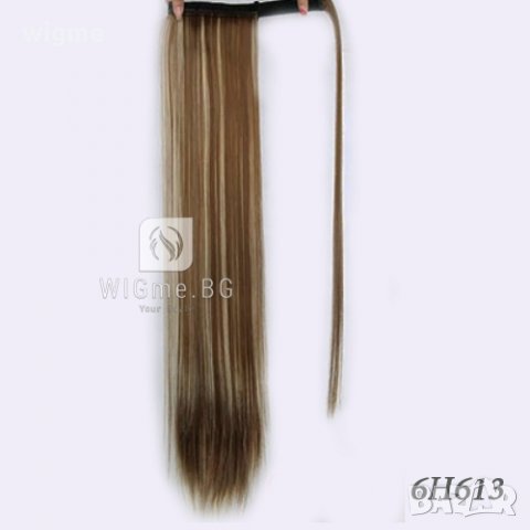 Прави опашки с велкро закрепване, снимка 11 - Аксесоари за коса - 28692624
