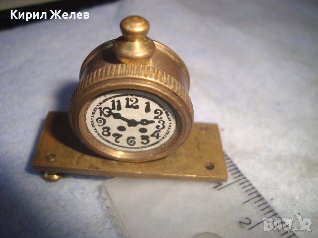 СТИЛНА МЕСИНГОВА СТАТУЕТКА МИНИАТЮРА на НАСТОЛЕН КАМИНЕН РЕТРО ЧАСОВНИК За КОЛЕКЦИЯ ДЕКОРАЦИЯ 32096, снимка 3 - Колекции - 38163276