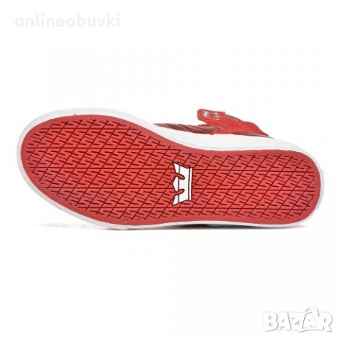 НАМАЛЕНИ!!!Дамски спортни високи обувки SUPRA SKYTOP Червено, снимка 6 - Кецове - 26265972