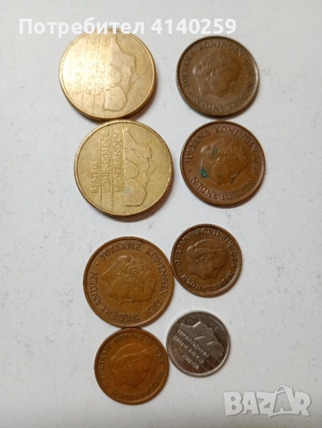 Нидерландия монети лот 5 гулдена 1989 г 1990 г , снимка 6 - Нумизматика и бонистика - 51638404