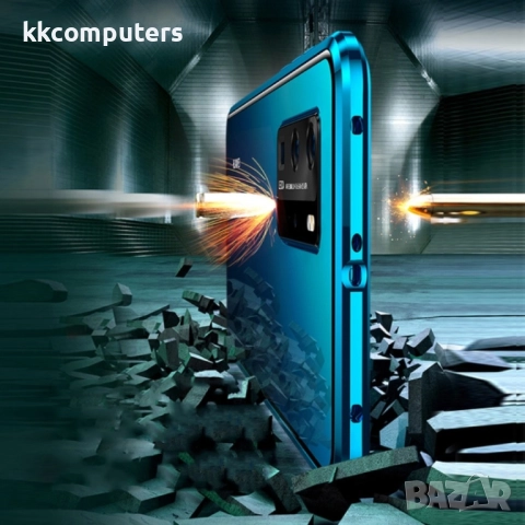 Huawei P40 Pro View Window/ Magnetic Metal Frame Калъф и Протектор, снимка 2 - Калъфи, кейсове - 51860671