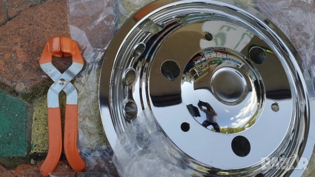 оригинални олекотени хромирани тасове за двойна гума sprinter crafter, снимка 7 - Части - 51456163