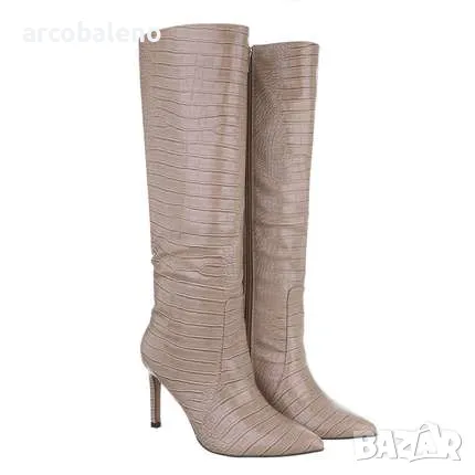 Дамски ботуши на висок ток, 2цвята , снимка 5 - Дамски ботуши - 42575711