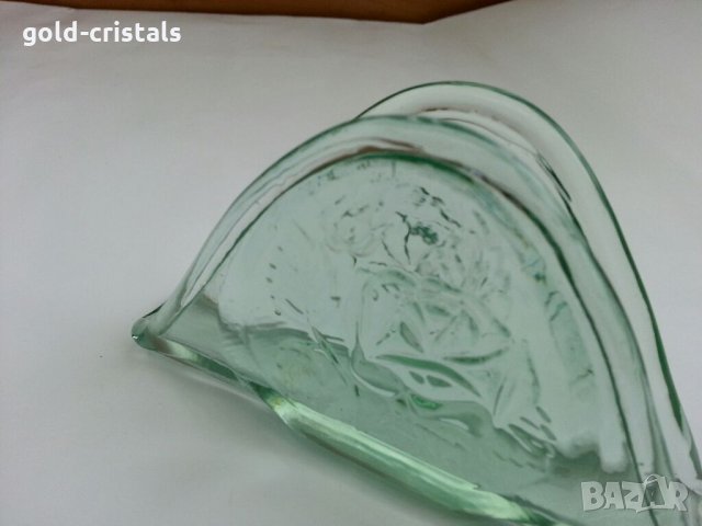 Стар стъклен салфетник, снимка 8 - Антикварни и старинни предмети - 32339583