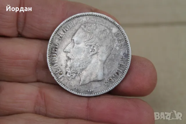 Сребърна монета ''5 Франка'' 1873-та година, снимка 6 - Нумизматика и бонистика - 47903277