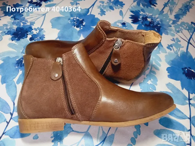 N36 Нови боти  естествена кожа , снимка 2 - Дамски боти - 47550585