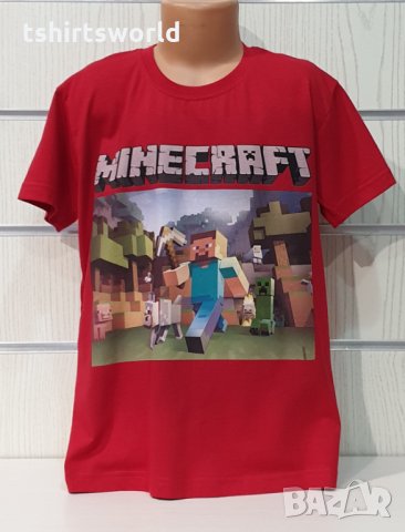 Нова детска тениска с дигитален печат MINECRAFT (Майнкрафт), снимка 2 - Детски тениски и потници - 33538191