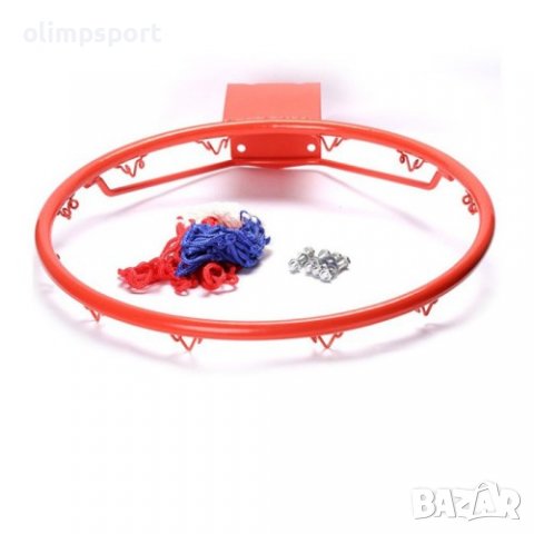 Баскетболен кош ринг с вътрешен диаметър 45 см и мрежа. Комплектът включва болтове за монтаж. , снимка 3 - Баскетбол - 39049654