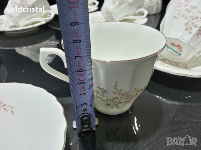 Стар български костен порцелан чаши за чай , снимка 8 - Антикварни и старинни предмети - 53317053