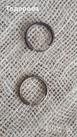 Детски сребърни обички, снимка 2 - Антикварни и старинни предмети - 28279112