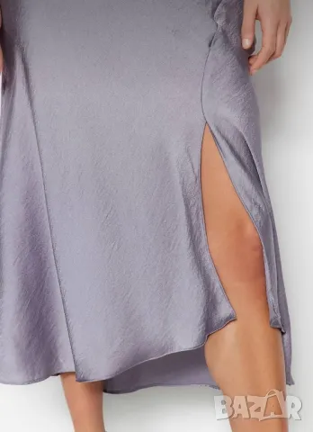 сатенена рокля , снимка 2 - Рокли - 50346792