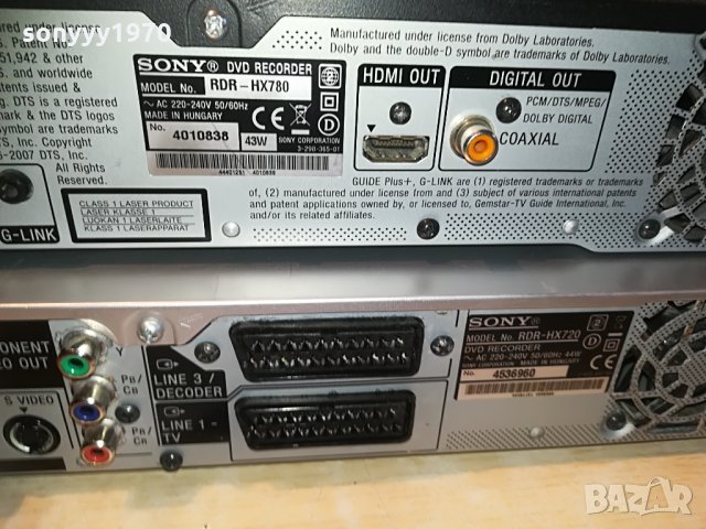 sony rdr-hdd/dvd recorder, снимка 15 - Плейъри, домашно кино, прожектори - 29058235