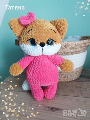 Плетена играчка лисичка