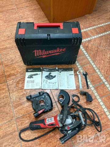 Ъглошлайф MILWAUKEE. Комплект Плюс прахоуловяване.