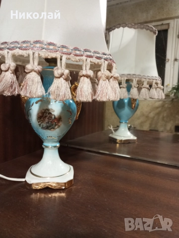 Порцеланова нощна лампа , снимка 8 - Настолни лампи - 52520896