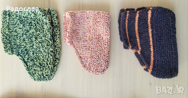 Продавам дамски и юношески вълнени терлици чорапи ръчна изработка, снимка 4 - Други - 34868198