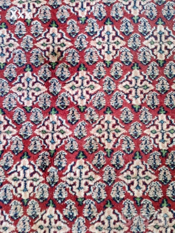 Ръчно тъкан вълнен персийски килим.Ирански., снимка 3 - Килими - 51713706