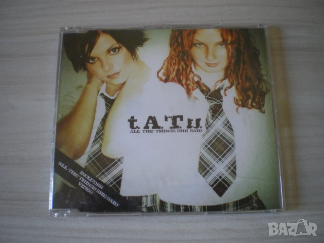 t.A.T.u. ‎– All The Things She Said 2003 CD, Single, снимка 1