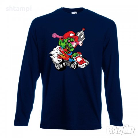 Мъжка тениска Mario Cart Zombie 3 Игра,Изненада,Подарък,Празник,Повод, снимка 11 - Тениски - 37236088