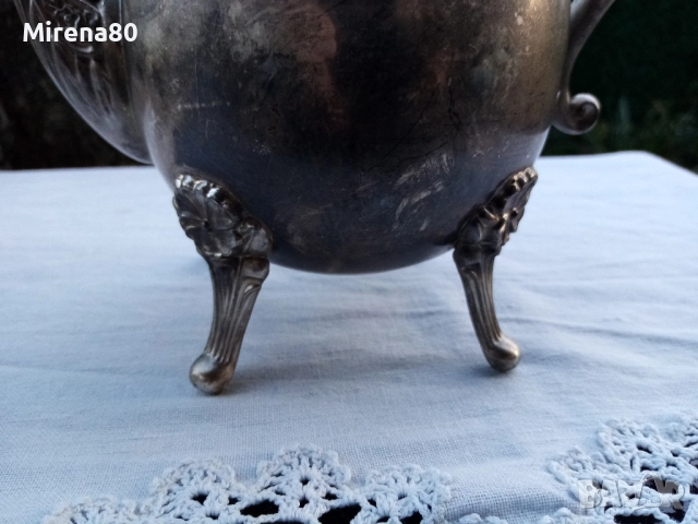 Посребрен винтидж комплект, снимка 6 - Антикварни и старинни предмети - 52529550