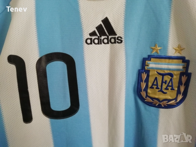 Argentina Lionel Messi Adidas оригинална тениска фланелка Аржентина Меси , снимка 6 - Тениски - 52919324