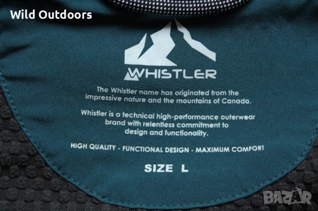 WHISTLER - мъжко туристическо софтшел яке, размер L, снимка 5 - Спортни дрехи, екипи - 53193302