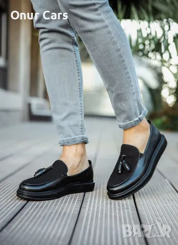 Мъжки черни ежедневни обувки /Размер 40/