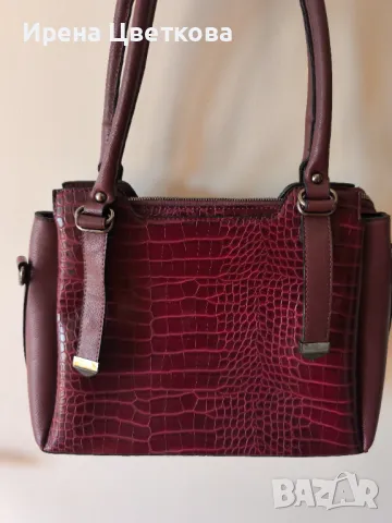 Дамска чанта цвят бордо, снимка 1