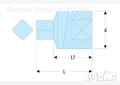 FACOM S.230 Преходник 1/2'' към 3/8'', снимка 2 - Гедорета - 43339505