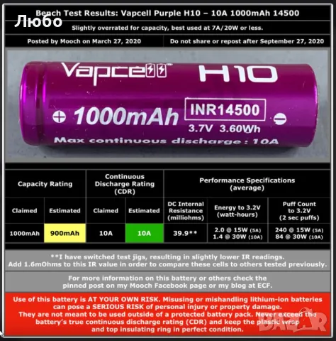 Литиево-йонни батерии, Li-Ion 14500, 18500, CR123а, CR2032